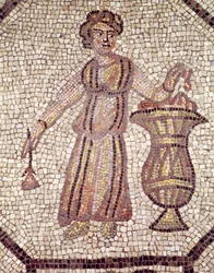Young girl with flowers